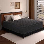 12 Inch Full Size Mattress,Gray Cooling Gel Memory Foam Mattress in a Box, Individual Pocket Spring Hybrid Mattress,Pressure Relief, CertiPUR-US