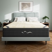 Babo Care 12 inch Full Size Mattress, Dual-Sided Mattress, Memory Foam Hybrid Mattress in a Box, Individually Pocketed Springs, Motion Isolation, CertiPUR-US Certified, Medium Firm