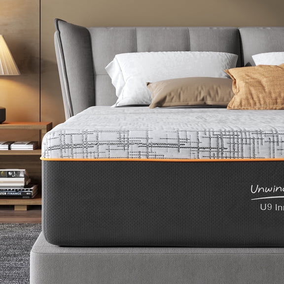 Timber Vibe Studio 12 inch Full Size Memory Foam Mattress, Medium Firm Support for Pressure Relief, CertiPUR-US Certified & Fiberglass Free, Gray