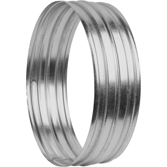 12" Inch Galvanized Steel Duct Coupling - Male Fit Round HVAC Fitting Vent Connector/Extender - Dust Hose or Exhaust Pipe Connection - Ductwork Installations for Dryer Vent Systems