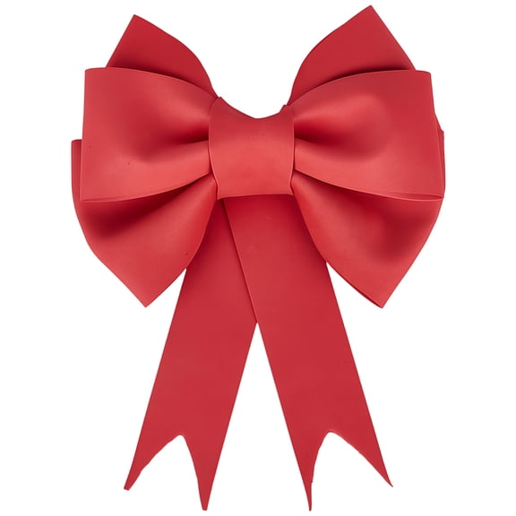 12 Inch Giant Christmas Giant Red Decoration Set Holiday Large Big EVA Xmas Tree Topper Wreath Wall Bowknot Kit with Hook Adhesive Tape Wrapping
