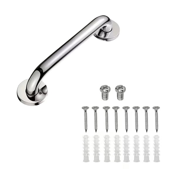 12 Inch Grab Bars for Bathtubs and Showers, Anti Slip Shower Grab Bars Stainless Steel Shower Handle Toilet Handicap Elderly Senior Assist Bathroom Saft Handle