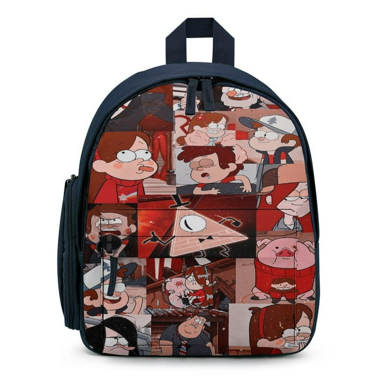 12 Inch Gravity Falls Mini Backpack for Boys Girls Lightweight Backpack Cartoon Bookbag Fashion Campus Casual Backpack Walmart