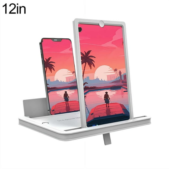 12-Inch HD Smartphone Screen Magnifier, Foldable Amplifier Stand for Movies, Gaming & Videos, Perfect Christmas Gift for Family