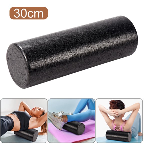 12 Inch High Density Foam Roller, Solid Core Round Back Roller for Exercise Massage and Home Gym