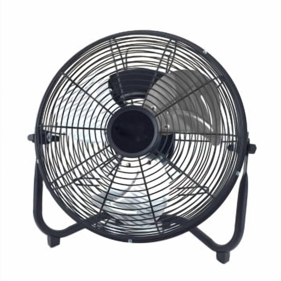 12-Inch High Velocity All-Metal Tilting Floor Fan with 3 Speed Settings