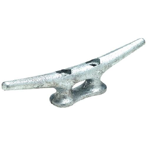 12 Inch Hot Dipped Galvanized Gray Iron Open Base Cleat for Boats and Docks