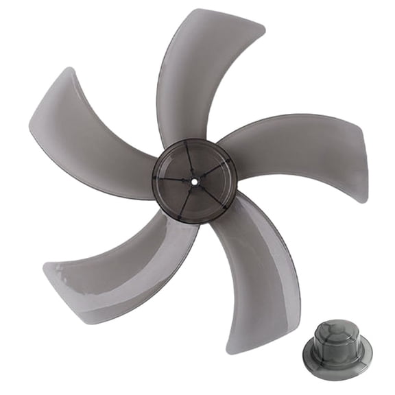 12 Inch Household Plastic Five Leaves Fan Blade With Nut Cover Home Ventilation Components Fan Parts Blades Accesssories
