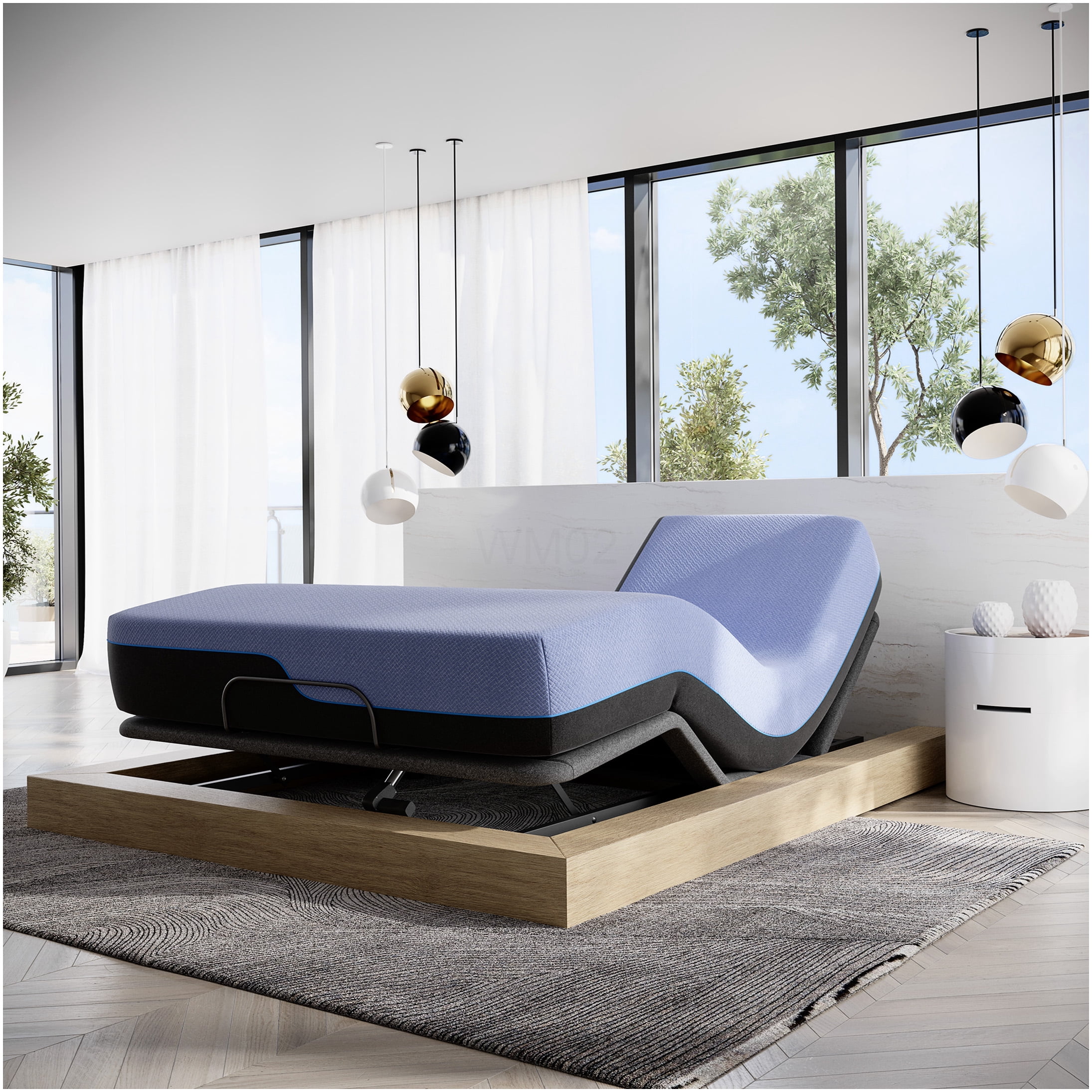 12 Inch Hybrid Cooling Mattress, King Size, Medium Plush Feel for Side Sleepers, Motion Isolation, Copper Infused Foam, Edge Support