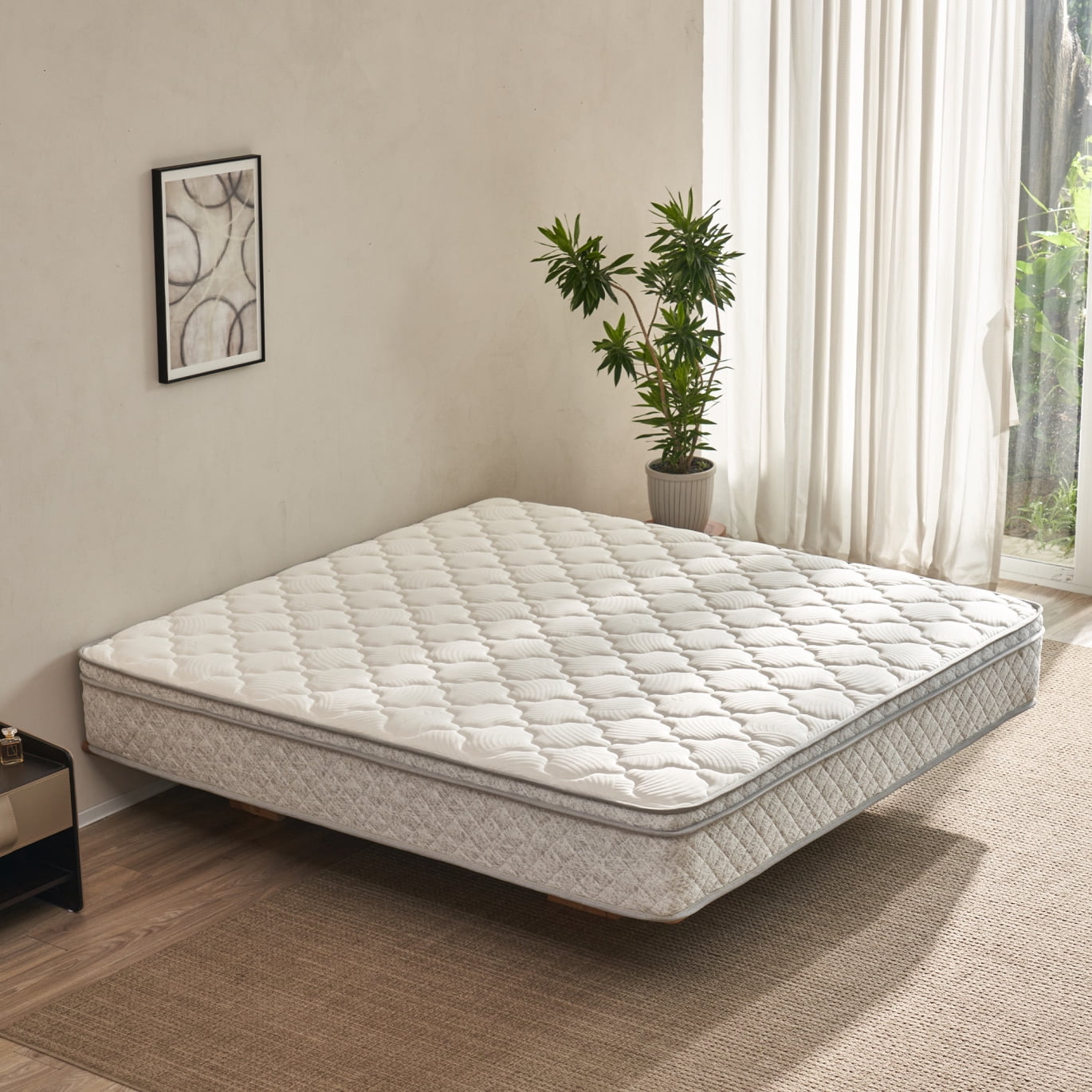 12-Inch Hybrid King Mattress in a Box with Cooling Gel Memory Foam & Pocketed Coils for Pressure Relief & Motion Isolation, CertiPUR-US & OEKO-TEX Certified, Medium Firmness for Couples & Families