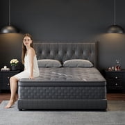 12 Inch Hybrid Mattress, Medium Firm Memory Foam Mattress with Individually Wrapped Pocket Springs, Euro Top Mattress in a Box,Full