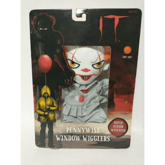 12 Inch IT Pennywise Animated Window Wiggler Halloween Plush with Sound