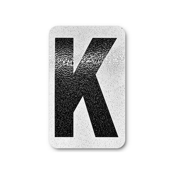 12 Inch Individual Letters for Mailbox, House, Office, Apartment, Easy Peel & Stick, Highly Reflective Aluminum Curb Letters (K) Indoor/Outdoor, Perfect for Every Home Decor DIY Stickers