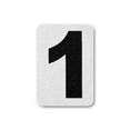 thumbnail image 1 of 12 Inch Individual Number for Mailbox, House, Office, Apartment, Easy Peel & Stick, Highly Reflective Aluminum Curb Numbers One (1) Indoor/Outdoor, Perfect for Every Home Decor DIY Stickers, 1 of 5
