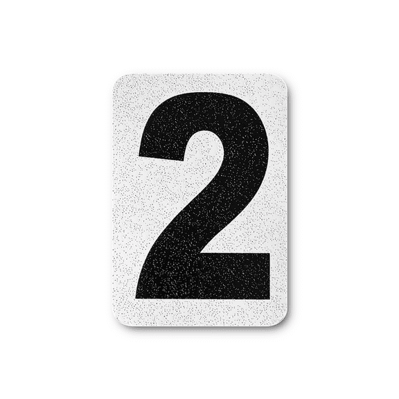 12 Inch Individual Number for Mailbox, House, Office, Apartment, Easy Peel & Stick, Highly Reflective Aluminum Curb Numbers Two (2) Indoor/Outdoor, Perfect for Every Home Decor DIY Stickers