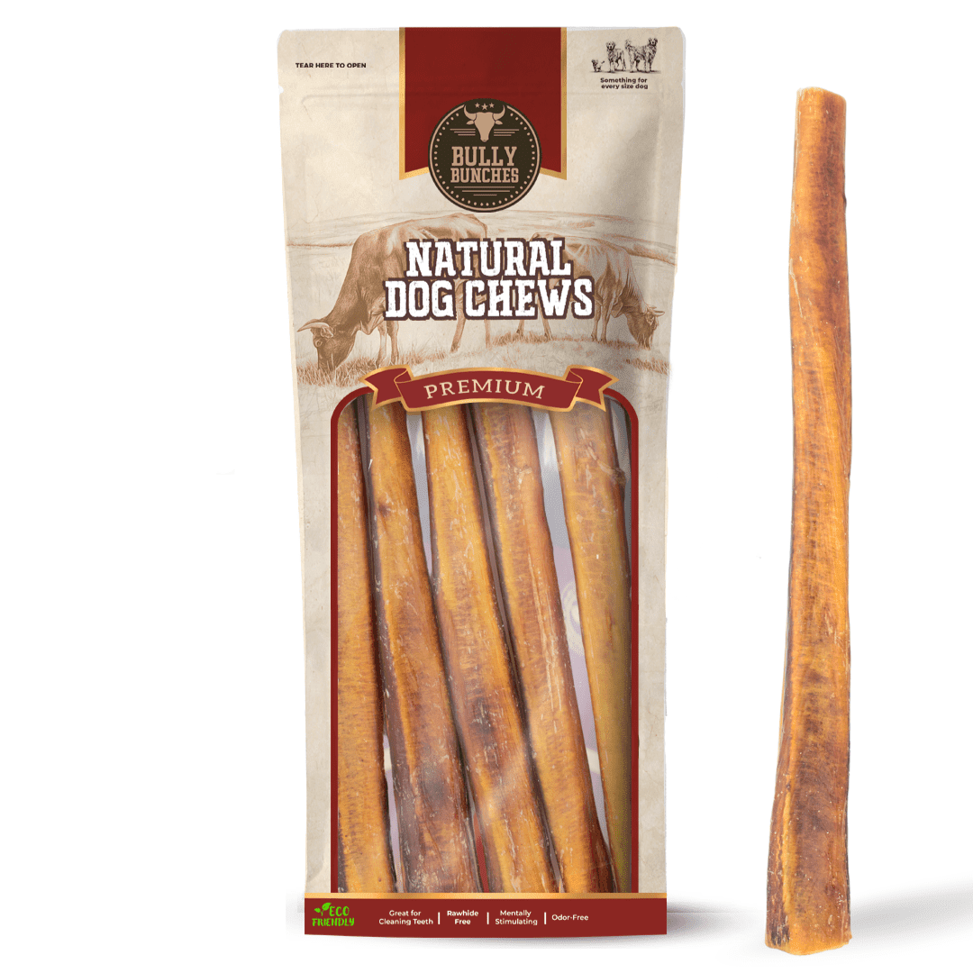 Bully Bunches Premium 12 Inch Jumbo Bully Stick - 5 Pack