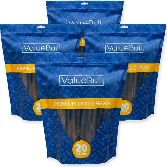 12 Inch Jumbo Chews, Natural Long-Lasting Dog Treats, 100 Count