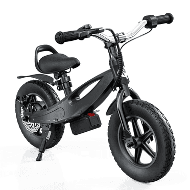 HAPPINTER 12 inch Kids Electric Scooter, Black - 2 Speed (4/6 mph), 5-6 Mile Range, 150W Motor & Dual Brakes, 110LB Max Load, UL-Certified Battery for Ages 5-12+