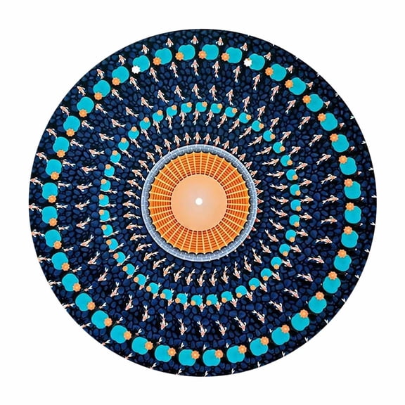 12 Inch Kinetic Visual Slipmat Zoetrope Motion DJs Record Player Mat