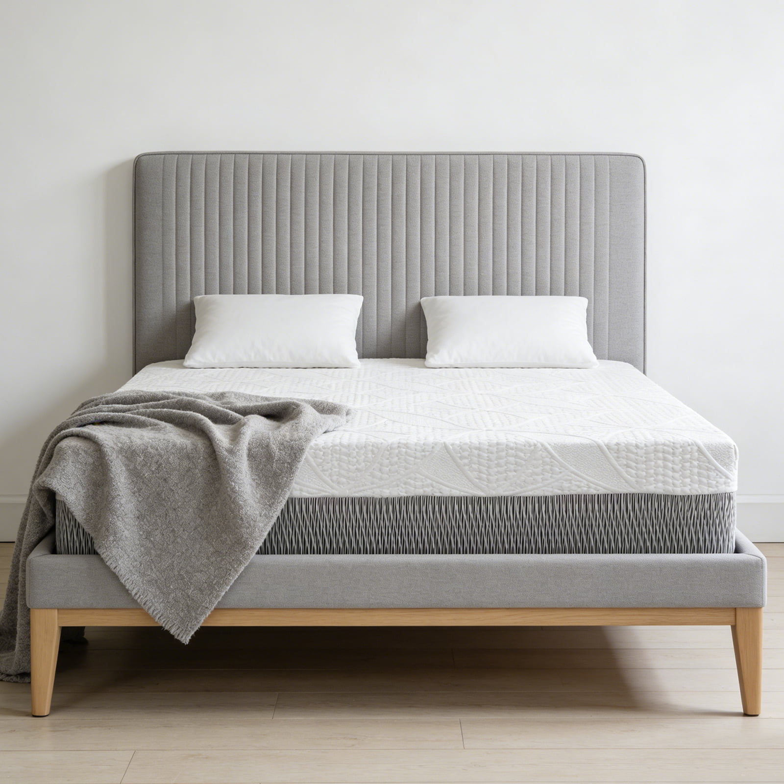 12 Inch King Size Mattress, Premium 5-Layer Memory Foam Cooling Mattress, Made in Japan, Zoned Support for Back Pain Relief, Breathable Wave Knit Cover, Bed in a Box