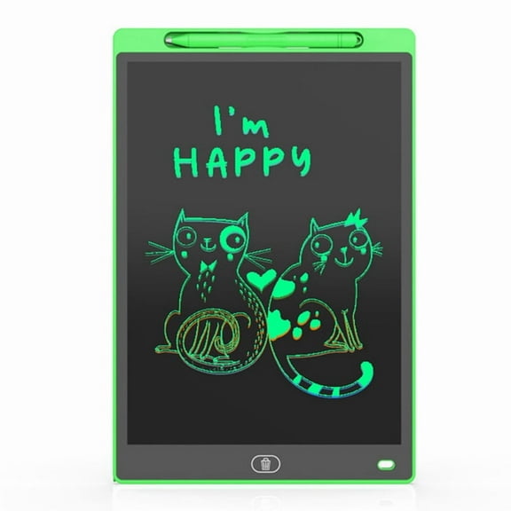 12 Inch LCD Drawing Board Suitable for Children'S Toys, Painting, Electronic Writing Board, Boy Children (Monochrome) C