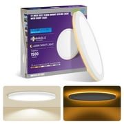 MW Lighting 12 Inch LED Flush Mount Night Lights, 2700K-5000K 5CCT, Dimmable For Bedroom Living Room