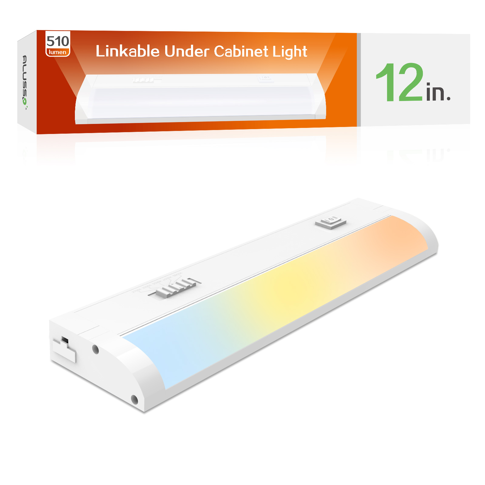 Brighten Up Your Space With An 18-Inch ALUSSO LED Under Cabinet Light – Dimmable, Plug-In, 5 Color Settings