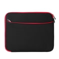 thumbnail image 1 of 12inch Sleeve Bag Carrying Case for Tablets, iPad, Notebooks, Chrombooks 12 inch Laptops, Soft Padded Pouch with Accessories Holder (Black/Red), 1 of 6