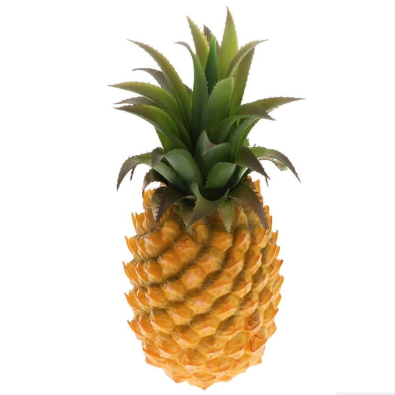 12 Inch Large Artificial Pineapple Ornament Fake Fruit Display Prop Yellow Green 12x6x6inch