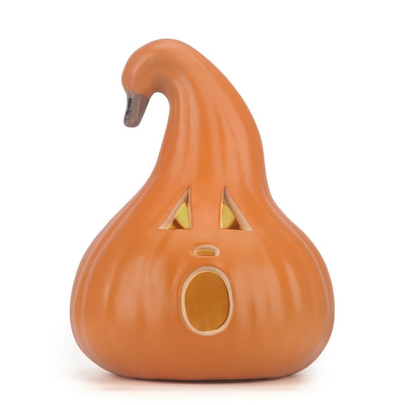 12 Inch Light Up Jack-O'-Lantern - Halloween Pumpkin Lights - Indoor/Outdoor Decoration for Party & Home Décor