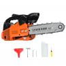 12-Inch Lightweight Gas Chainsaw 8lbs with Safety Lock, One-Hand Operation Chainsaw for Wood Cutting, Automatic Oiler System with Protective Case for Home & Professional Use.