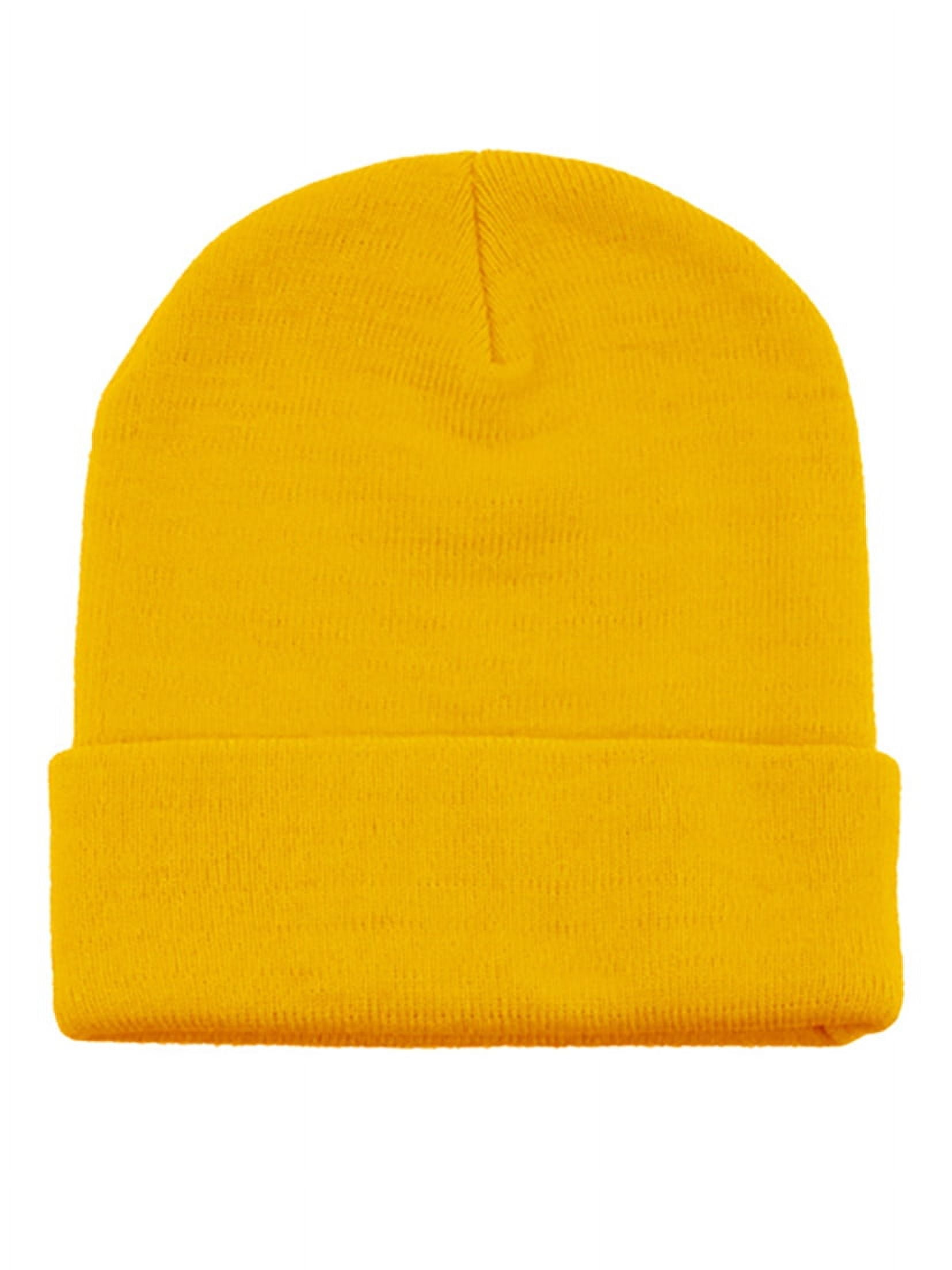 IsecaI Beanie Brown×Yellow Kai_Beanie_Mustard_1_Isolate.