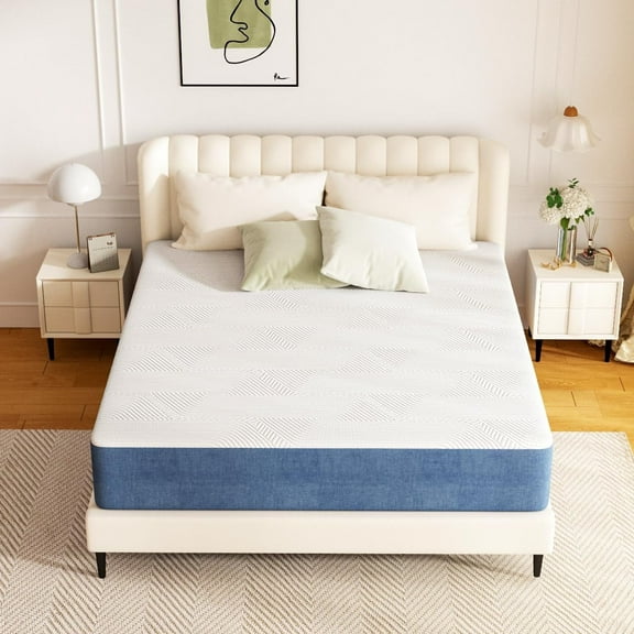 SVS Firm Full Mattress,12 Inch Mattress in a Box, Gel Memory Foam Double Mattress, Support , With removable zipper cover