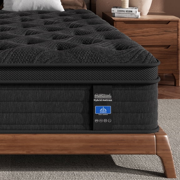 12 Inch Mattress Queen Size, Medium Firm Hybrid Mattress in a Box, Gel Memory Foam and Individual Pocket Springs for Motion Isolation & Pressure Relief
