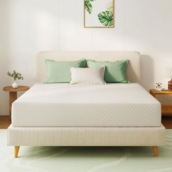 12 Inch Memory Foam Mattress, Queen Size Bed Mattress with Cooling Green Tea Gel, Medium Firm Multi-Layer Layered Support, Bed in a Box, CertiPUR-US Certified, 80''L x 60''W, White