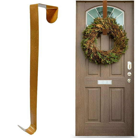 12-Inch Metal Wreath Hangers - 8 Pack - Durable Over-The-Door Hook for Seasonal Wreaths - Rust-Resistant, Lightweight Design - Perfect for Holiday and Everyday Home Dcor