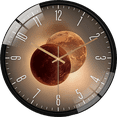 thumbnail image 1 of 12 Inch Modern Luxury Flat Light And Shadow Pattern  Glass Wall Clock Living Room Bedroom Kitchen Home Decoration Wall Clock  (Battery Not Included), 30cm, 1 of 8