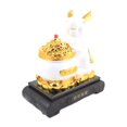 thumbnail image 1 of 12 Inch Money Pot White Rabbit Statue, 1 of 2