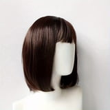 12 Inch Natural Look Straight Hair Wig - Synthetic Heat Resistant Rose ...