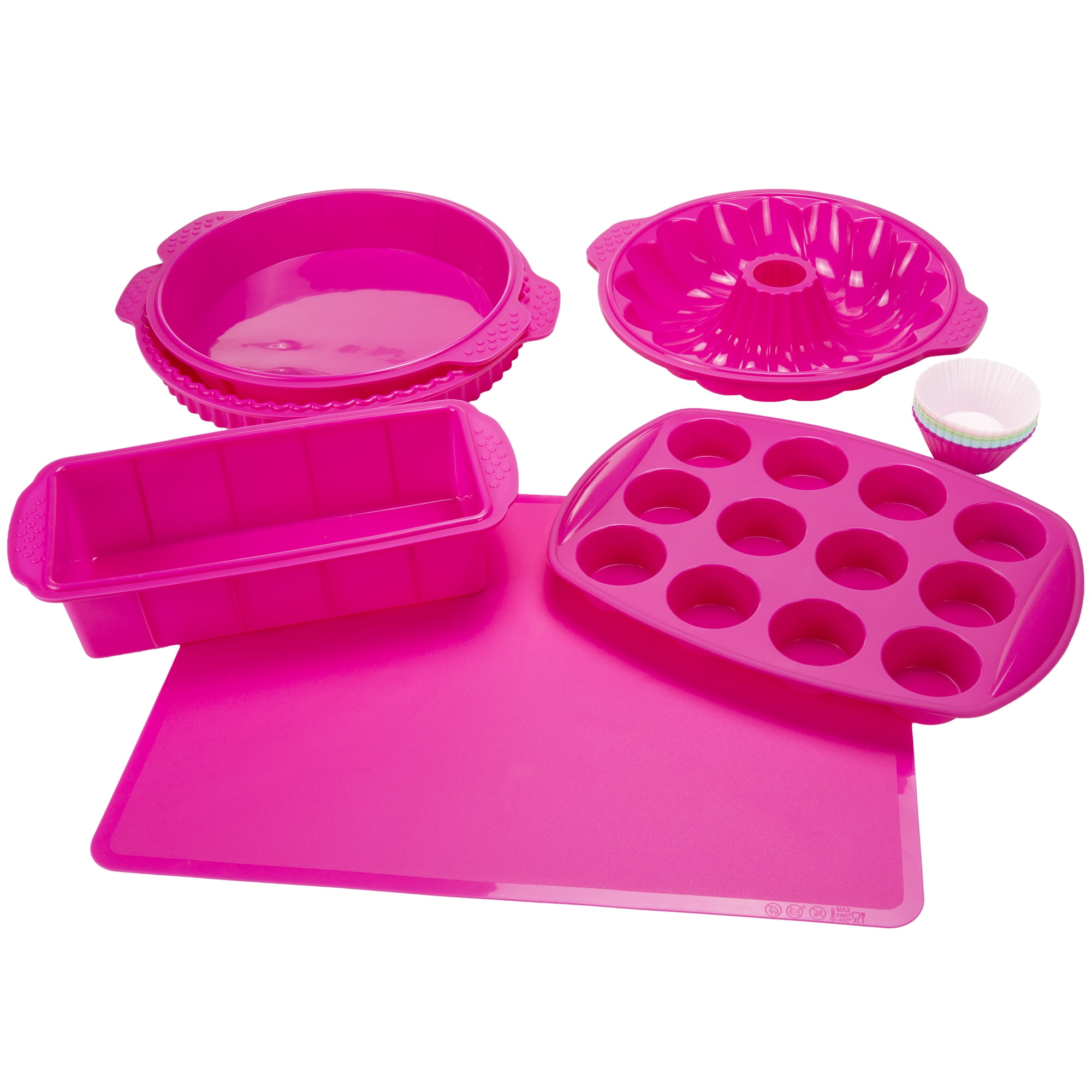 Finelife Products - Bake Buddy 10 Piece Set Silicone Bakeware & Dishwasher  Safe