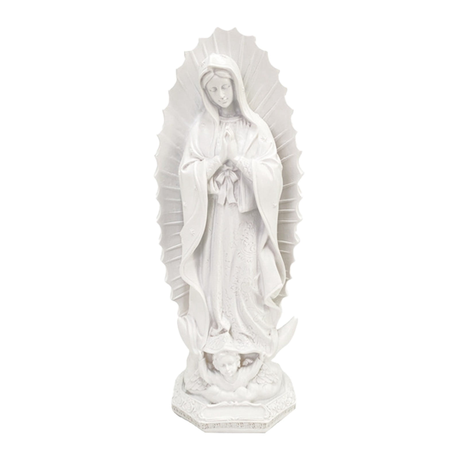 Statue Vierge De Guadalupe En Acrylique - 30 X 17 Cm - Décoration Maison Et Jardin - 12