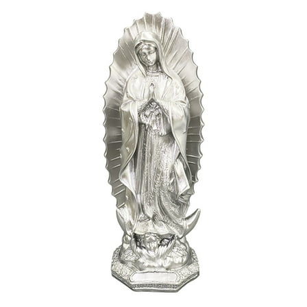12 Inch Our Lady of Guadalupe Statue - Handcrafted Catholic Mary Figurine, Religious Virgen de Guadalupe Estatua for Home Altar & Prayer Decor