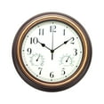12 Inch Outdoor Wall Clock Wall Clock With Temperature Vibrating Timer
