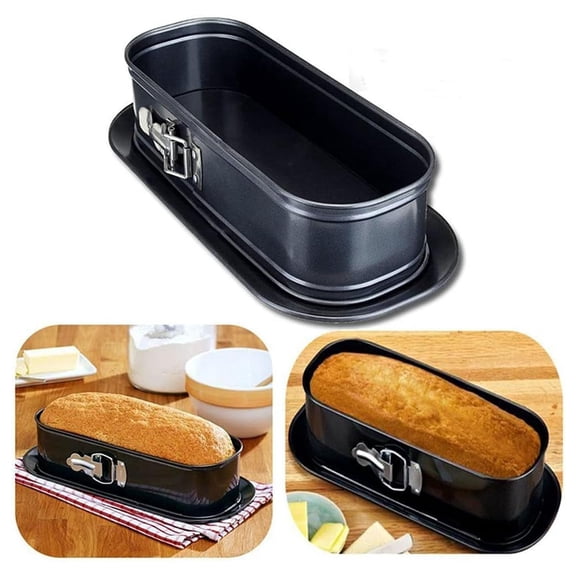 12 Inch Oval Non-Stick Springform Baking Pan Black
