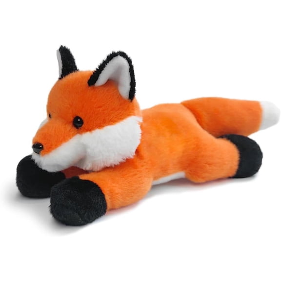 12 Inch Oversized Reclining Lifelike Red Fox Stuffed Animal Plush, Extra Huggable Forest Creature, Adult Collector Gift & Room Decor