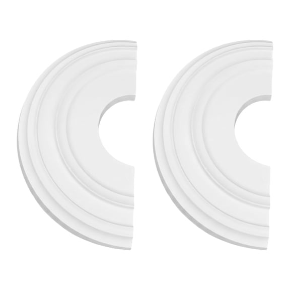 12 Inch PU Ceiling Medallion, Decorative Round Cover for Light Fixtures
