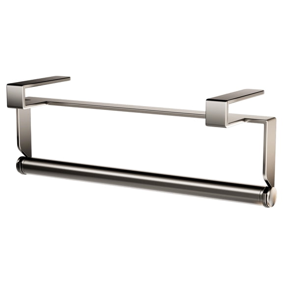 12 Inch Paper Towel Hanger Holder Stainless Steel Kitchen Roll Paper Towel Holder Tissue Hanger Organizer Rack for Kitchen Under Cabinet Over Door (Paper Towel Holder)