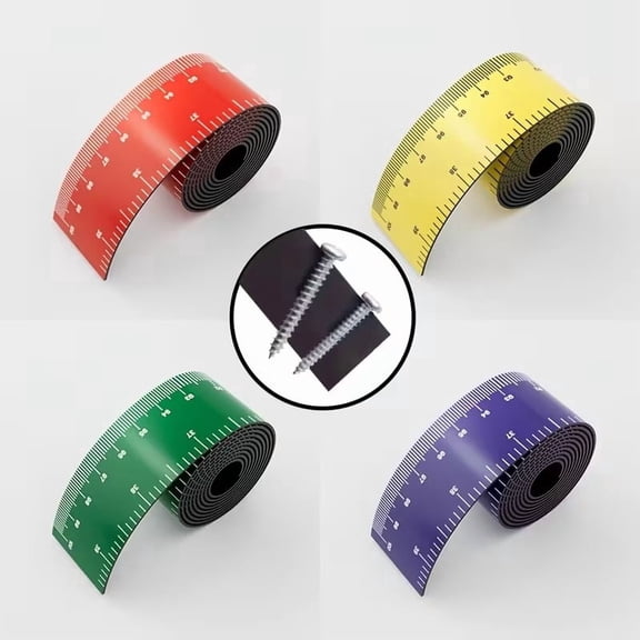 12 Inch Pastel Magnetic Ruler for Classroom Office Sewing Crafting