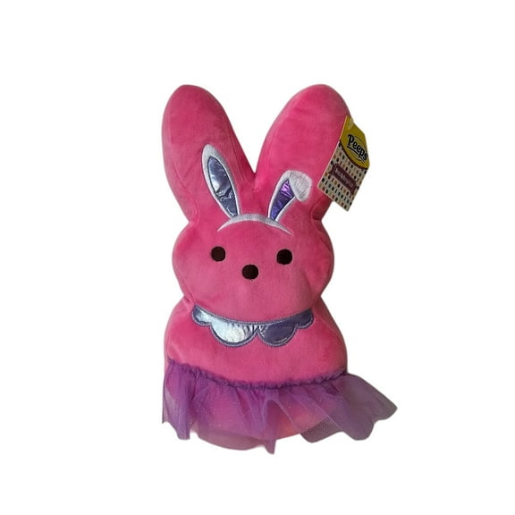 12 Inch Peeps Pink and Purple Ballerina Easter Bunny Plush