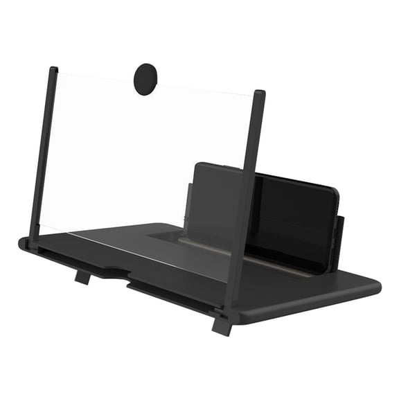 12 Inch Phone Screen Magnifier - Foldable 3D Holder and Stand to Reduce Eye Strain for Cell Phone Viewing.